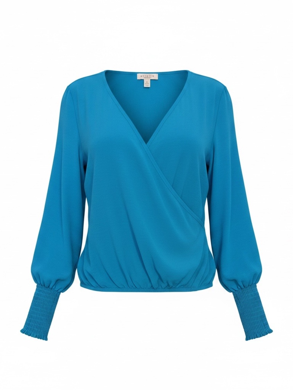 Ariella V-Neck Shirred Blouse Size Medium NWT